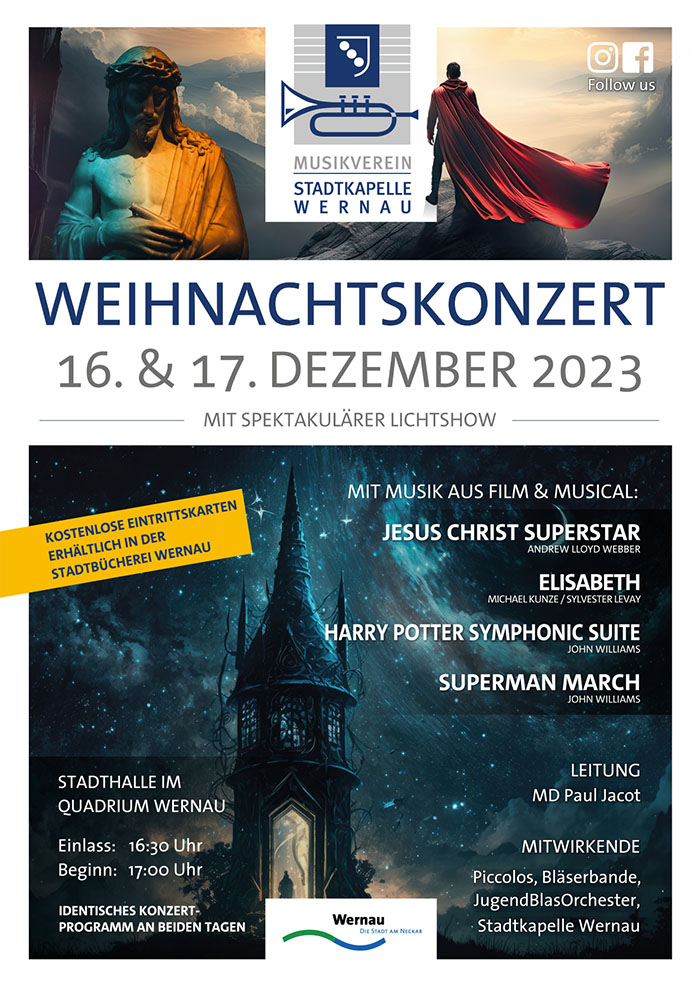 Plakat Wernau Weihnachten 2023 A6
