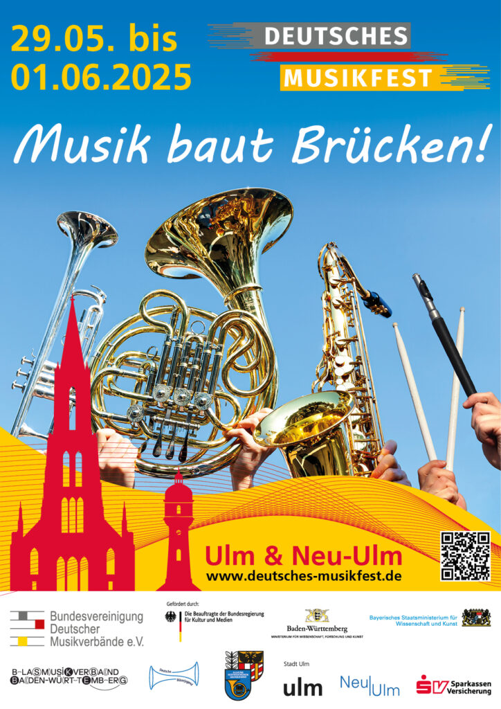 Deutsches Musikfest in Ulm mit der Stadtkapelle Wernau e.V. aus dem Landkreis Esslingen (Raum Stuttgart)